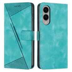 Per Samsung Galaxy S25 Edge 5G Dream Triangle Custodia in pelle con cordino lungo (verde)