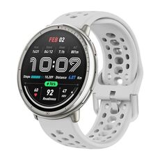 Per Amazfit Active 2 Cinturino sportivo in silicone con fibbia argentata (grigio)
