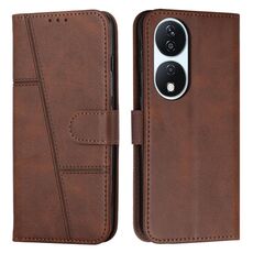 Per Honor X7b 4G / 5G / 90 Smart Stitching Pelle di vitello Texture Fibbia Custodia per telefono (marrone)