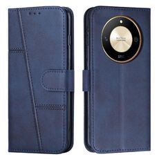 Per Honor X50 / X9b / X50 GT Custodia per telefono in pelle con fibbia e cuciture in vitello (blu)