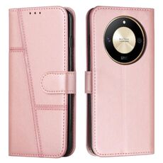 Per Honor X50 / X9b / X50 GT Custodia per telefono in pelle con fibbia e texture in vitello con cuciture (oro rosa)