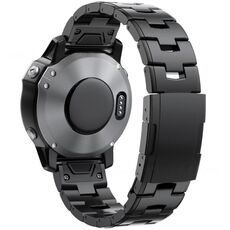 Per Garmin Watch 22mm Oracle Titanium Alloy Watch Band (Nero)