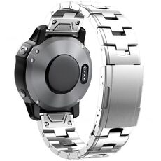 Per Garmin Watch 22mm Oracle Titanium Alloy Watch Band (Argento)