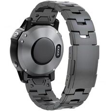Per Garmin Watch 26mm Oracle Titanium Alloy Watch Band (grigio)