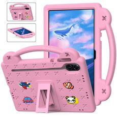 Per Honor Pad X9a Maniglia Cavalletto Bambini EVA Antiurto Custodia per Tablet (Rosa)