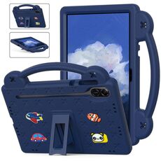 Per Honor Pad X9a Maniglia Cavalletto Bambini EVA Antiurto Custodia per Tablet (Blu Navy)