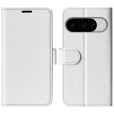 Custodia per telefono in pelle con flip orizzontale R64 Texture per Google Pixel 10/10 Pro (bianca)