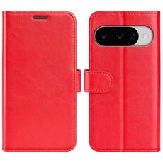 Custodia per telefono in pelle con flip orizzontale R64 Texture per Google Pixel 10/10 Pro (rossa)