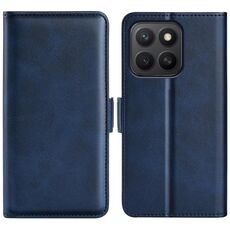 Per Honor X8c 4G Custodia per telefono in pelle con fibbia magnetica orizzontale a doppio lato (blu scuro)