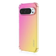 Per Google Pixel 9 / 9 Pro ENKAY Hat-Prince Gradient Airbag TPU Custodia per telefono (oro rosa)