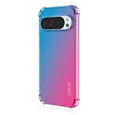 Per Google Pixel 9 Pro XL ENKAY Hat-Prince Gradient Airbag TPU Custodia per telefono (blu rosa)