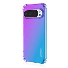 Per Google Pixel 9 Pro XL ENKAY Hat-Prince Gradient Airbag TPU Custodia per telefono (viola blu)