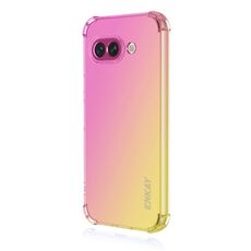 Custodia per telefono in TPU con airbag sfumato Hat-Prince di ENKAY per Google Pixel 9a (oro rosa)