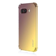 Per Google Pixel 9a ENKAY Hat-Prince Gradient Airbag TPU Custodia per telefono (oro viola)