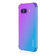 Per Google Pixel 9a ENKAY Hat-Prince Gradient Airbag TPU Custodia per telefono (viola blu)
