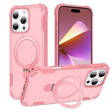 Per iPhone 16 Pro Max Yingcai Gears MagSafe Holder Custodia antiurto per telefono (rosa)