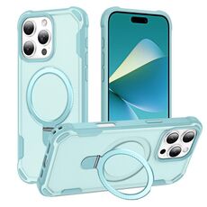 Per iPhone 16 Pro Max Yingcai Gears MagSafe Holder Custodia antiurto per telefono (blu)