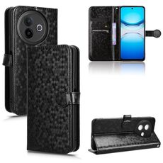 Per vivo Y39 5G / Y300i Custodia in pelle con trama a nido d'ape (nero)