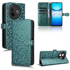 Custodia in pelle con trama a nido d'ape per vivo Y39 5G / Y300i (verde)