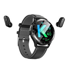 X10 Cuffie Smart Watch 1.39 pollici Braccialetto impermeabile, Supporto chiamata Bluetooth / NFC / Frequenza cardiaca (Nero + Pelle)