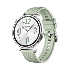 Cinturino con fibbia argentata in silicone testurizzato universale Kalebol da 18 mm (erba verde)