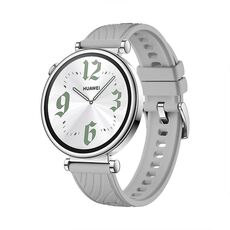 Cinturino Kalebol 18mm Universale con Fibbia in Silicone Testurizzato Argento (Grigio Chiaro)