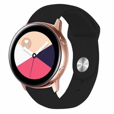 Cinturino per orologio in silicone con fibbia inversa universale Kalebol da 18 mm (nero)