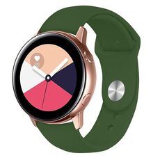 Cinturino per orologio in silicone con fibbia inversa universale Kalebol da 18 mm (verde pino)