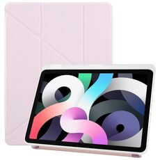 Per iPad Air 2022/2020 10.9 ZGA Genre Series Custodia per tablet in pelle con piega a Y e slot per penna (rosa)