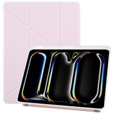 Per iPad Pro 11 2024 ZGA Genre Series Custodia per tablet in pelle con cerniera a Y e slot per penna (rosa)