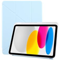 Per iPad 2025/2022 ZGA Genre Series Custodia per tablet in pelle con piega a Y e slot per penna (blu)