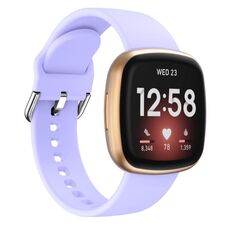 Cinturino in silicone con fibbia ad ardiglione Kalebol per Fitbit Versa 3/4 (lavanda)