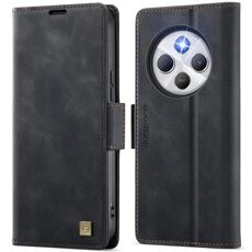 Per Redmi 14C 5G AutSpace A11 Custodia in pelle con fibbia laterale MagSafe magnetica RFID per telefono (nero)