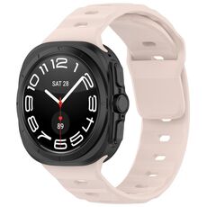 Per Samsung Galaxy Watch Ultra 47mm Kalebol Square Buckle Cinturino in silicone (Nebula Pink)
