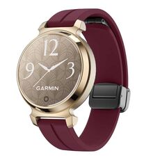 Per Garmin Lily 2 14mm Kalebol Cinturino in silicone con fibbia magnetica (rosso vino)
