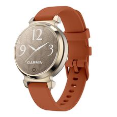 Per Garmin Lily 2 14mm Kalebol Pin Buckle Cinturino in silicone (marrone moka)