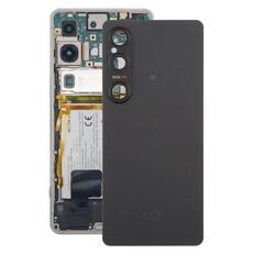 Per Sony Xperia 1 VI Cover posteriore batteria originale con copriobiettivo fotocamera (nero)