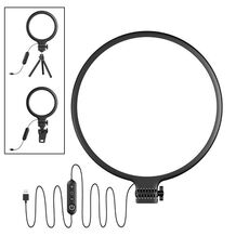 Luce di riempimento per streaming live, selfie, luce per fotografia da tavolo, morsetto per laptop, set di lampade di riempimento (lampada + supporto + clip)