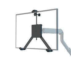 Supporto per monitor senza fori per schermi da 17-32 pollici Staffa di installazione e rimozione rapida (nero)