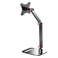 Supporto per monitor portatile Vesa, altezza regolabile, girevole, per schermi da 17 pollici (nero)