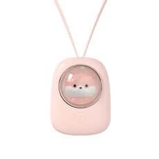 Ventilatore elettrico a capsula spaziale portatile silenzioso con ricarica USB M18 (rosa)