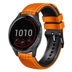 Per cinturino Garmin Vivoactive 4 22mm Mesh in silicone bicolore (verde militare nero)