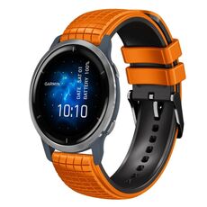 Per cinturino Garmin Venu 2 22mm Mesh in silicone bicolore (verde militare nero)