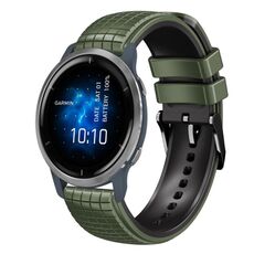 Per cinturino Garmin Venu 2 22mm Mesh in silicone bicolore (grigio nero)