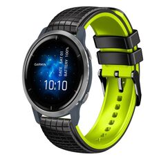 Per cinturino Garmin Venu 2 22mm Mesh in silicone bicolore (nero cielo blu)