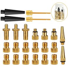 Set di adattatori per valvole per biciclette SV/AV/DV 24 in 1 Accessori per pompe a sfera per bici