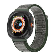 Per Samsung Galaxy Watch Ultra 47mm Kalebol Quick Release Nylon Braided Watch Band (oliva scuro)