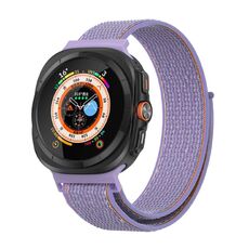 Per Samsung Galaxy Watch Ultra 47mm Kalebol Quick Release Nylon Braided Watch Band (Lilla)
