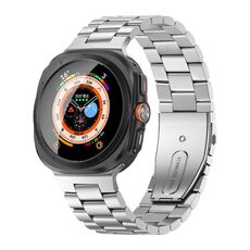 Per Samsung Galaxy Watch Ultra 47mm Kalebol Cinturino in acciaio a tre perle (argento)