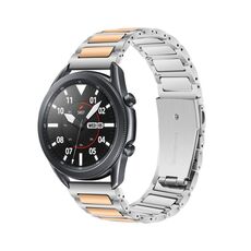 Cinturino per orologio in lega di zinco Kalebol da 22 mm (argento oro rosa)